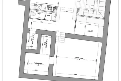 project plan ground floor left part