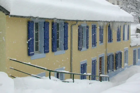 The chalet in winter