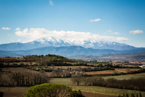 View from rear terrasse on the Canigou mountain