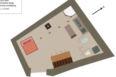 The first floor plan