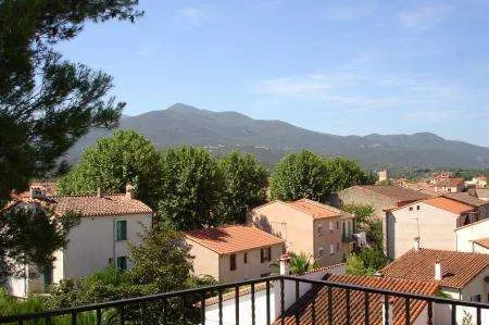 View of Maureillas village from upper terrace