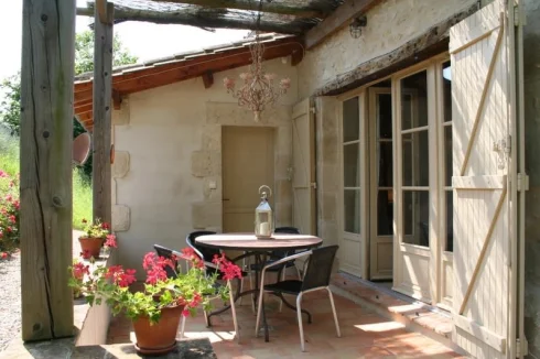 Gite Rear terrace