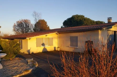 House at sunset