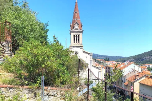 View From The Garden On The Village Church