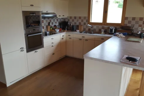 Kitchen fully integrated with all mod cons, induction hob and low energy appliances