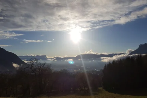 Looking south west mid afternoon autumn